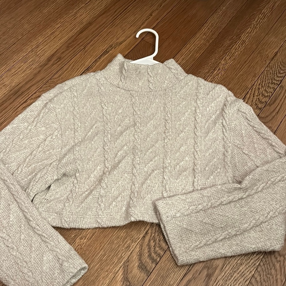 Zara Cropped Knit Sweater